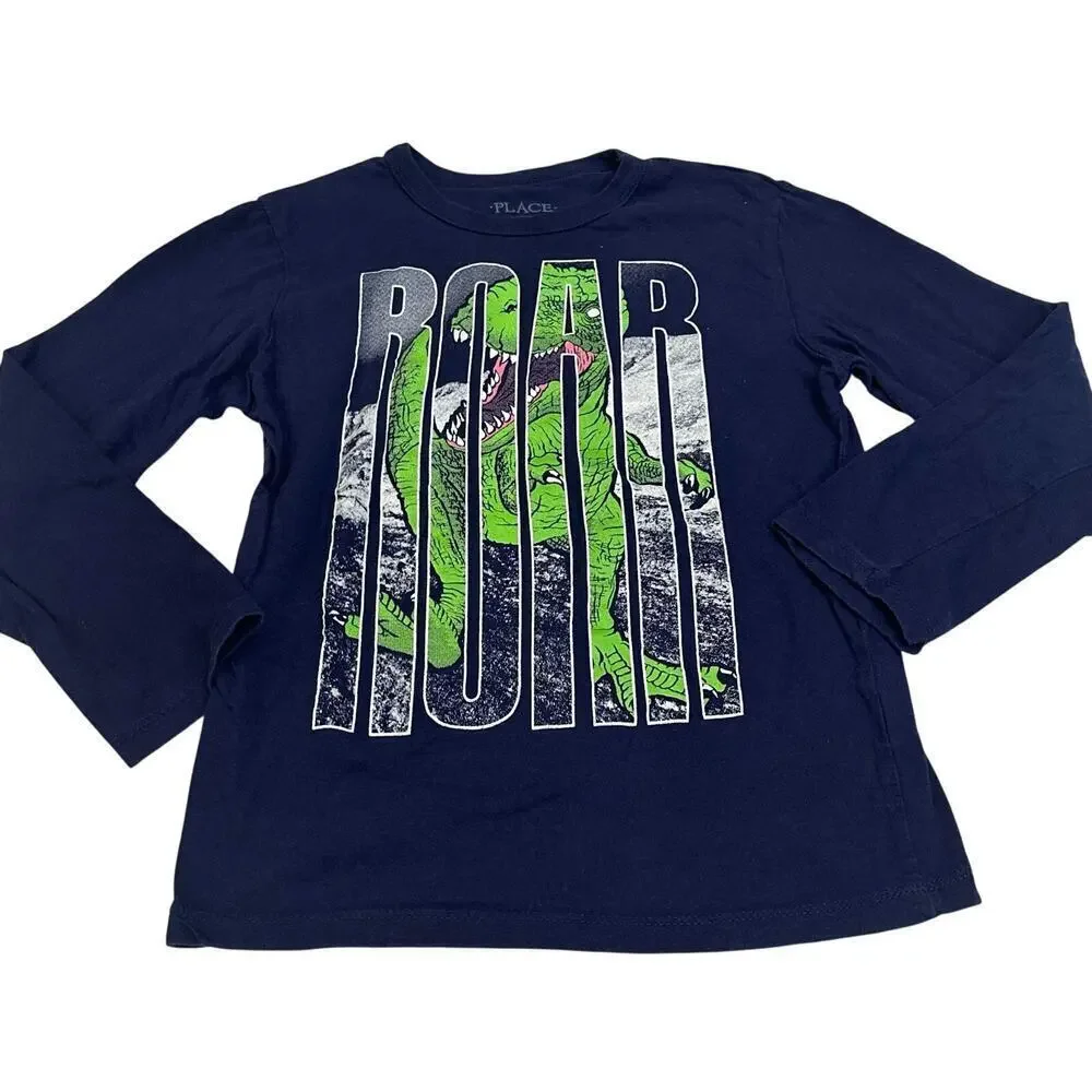 Children's Place Long Sleeve Graphic T-Shirt sz S (5/6) Long Sleeve Tee